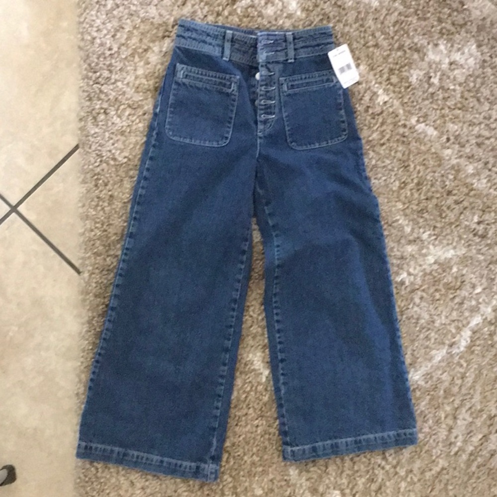 Free People high waisted denim pants